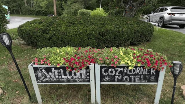 Welcome to Cozy Corner Motel Planter